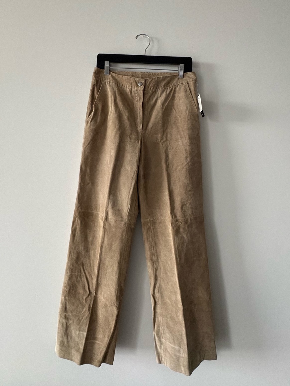 Vintage Via Seta 100% Genuine Suede Straight Leg Women’s Pants Size 6